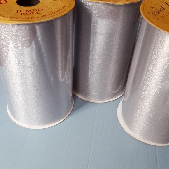 Shimmery gray gauzy ribbon - Picture 3 of 4